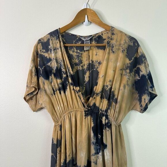 Hard Tail Forever XS Tie Dye Maxi Dress Y2K Babydoll Boho Lounge Grunge - Picture 2 of 11